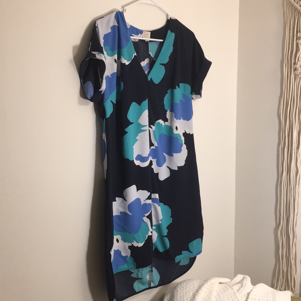 Floral Print Shift Dress